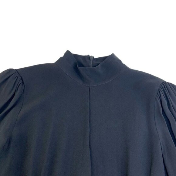 NWT Reformation Ottessa Black Wrap Mini Dress - Picture 3 of 9